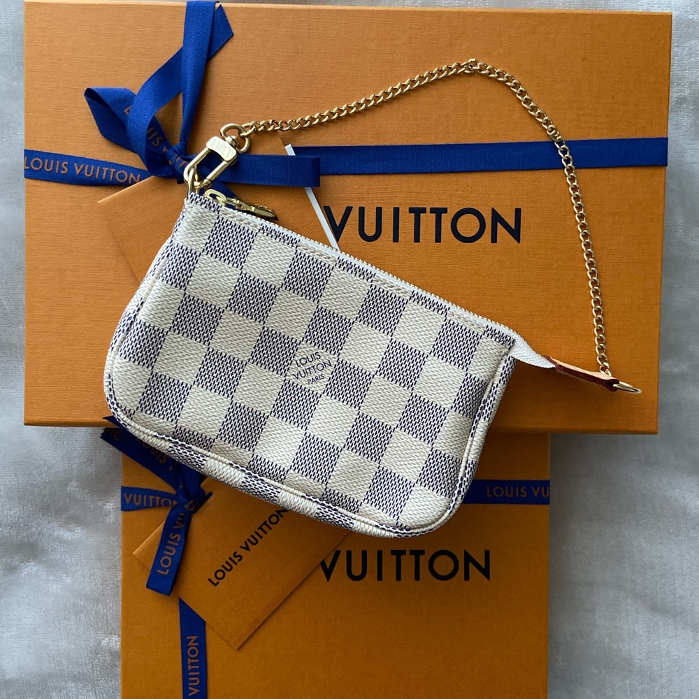 *SOLD* Louis Vuitton Mini Pochette Damier Azur